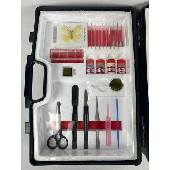 Vintage Tasco 200X-400X Zoom Microscope Kit and Black Case - Picture 3 of 9